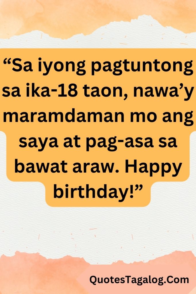 Happy 18th Birthday Message In Tagalog (2)